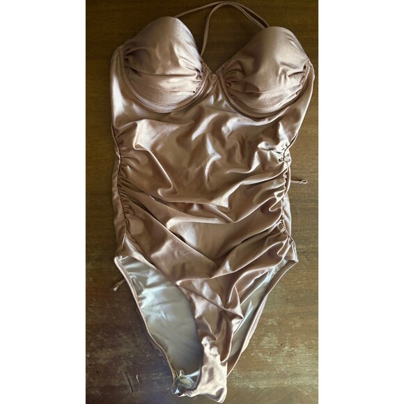 Aqua Slimming One Piece Swimsuit Bathing Suit Swim - small - Picture 1 of 3